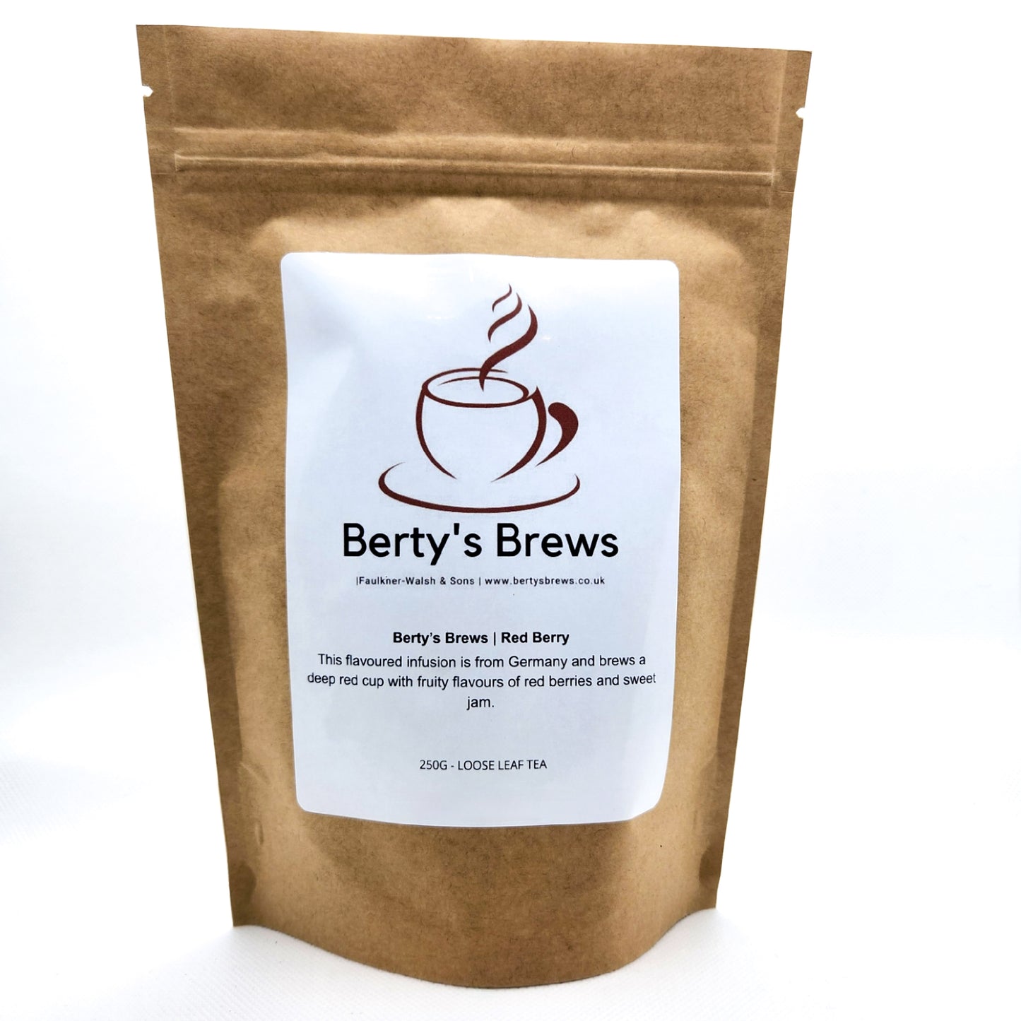 Berty's Brews - Loose leaf red berry tea infusion